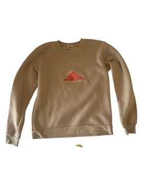 Ardene Rocky Mountains Crewneck Sweater Tan